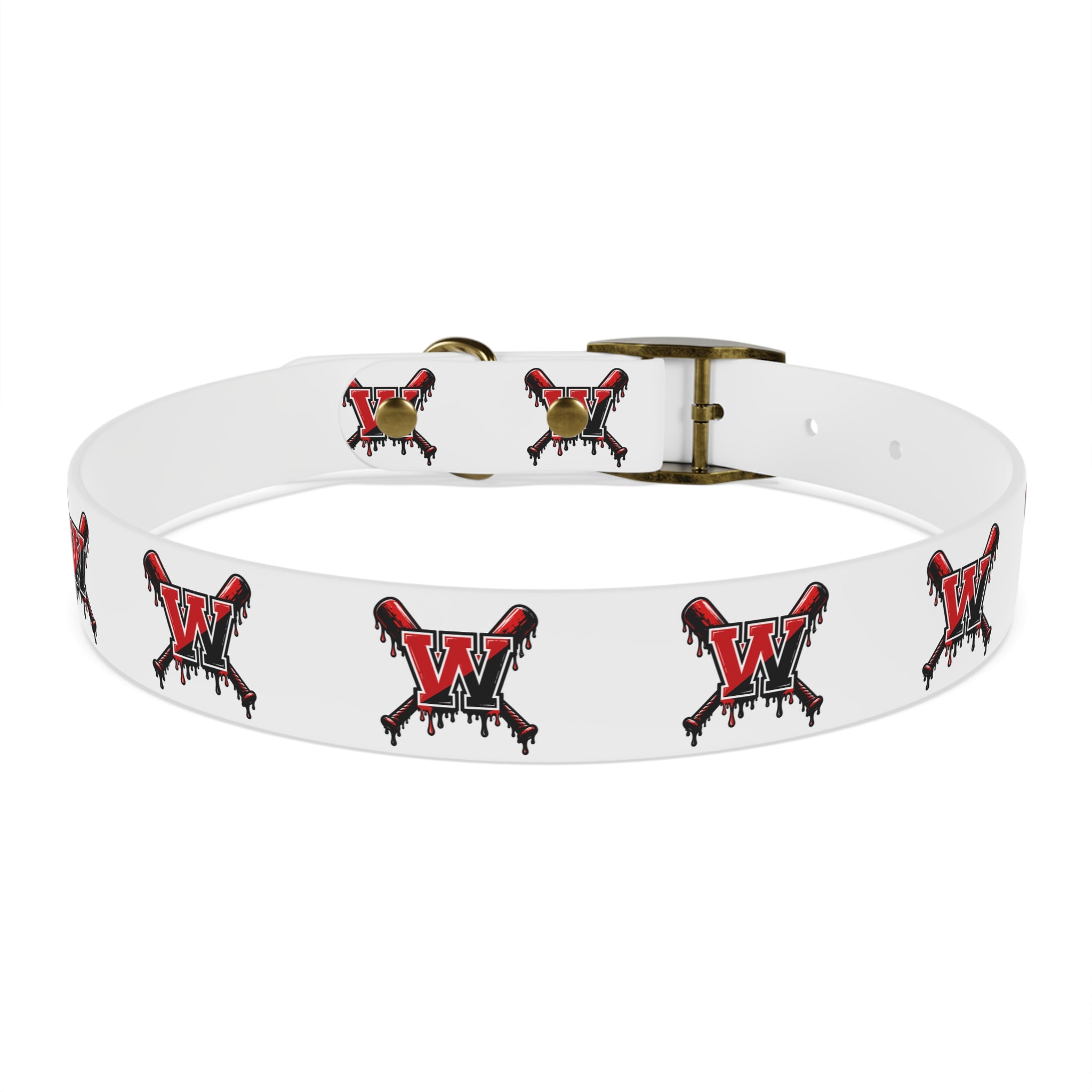 Winchester Baseball Drip 'W' Dog Collar
