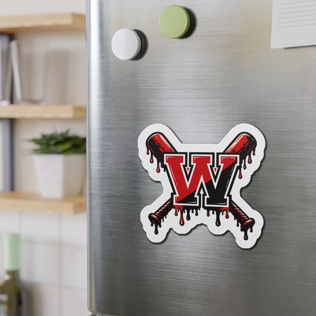 Winchester W Baseball Magnet