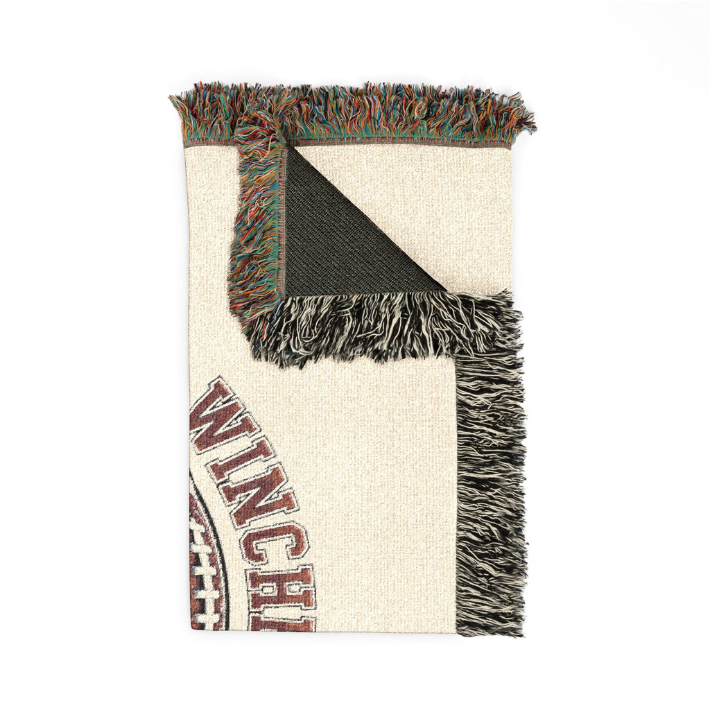 Winchester Football Woven Blanket — Team Football Throw Blanket
