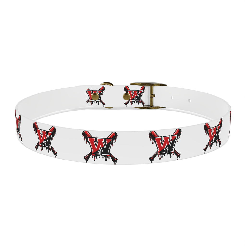 Winchester Baseball Drip 'W' Dog Collar