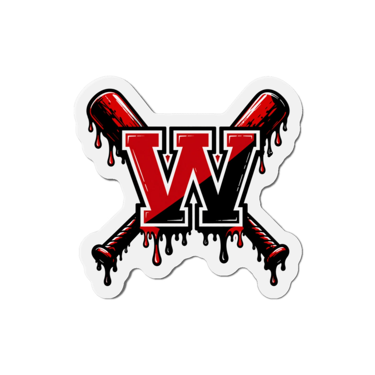 Winchester W Baseball Magnet