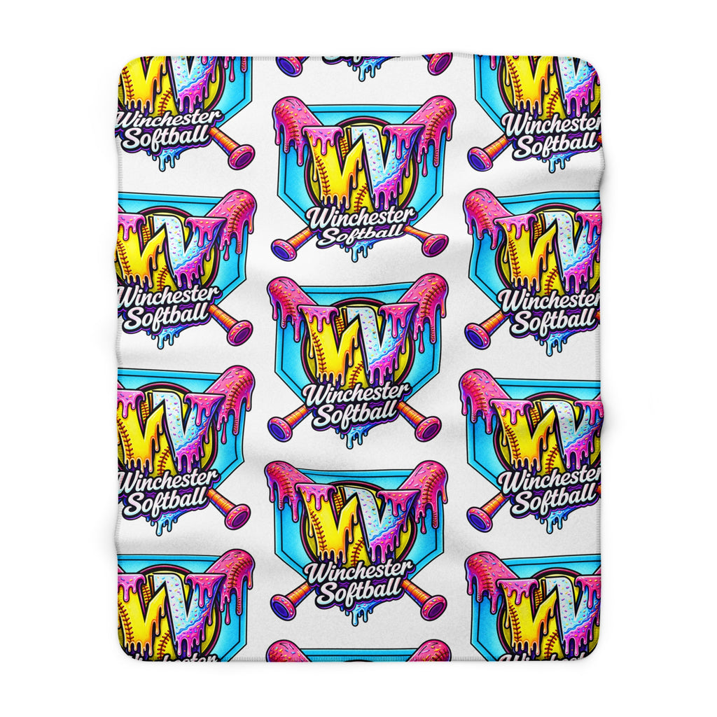 Winchester Softball Sherpa Fleece Blanket