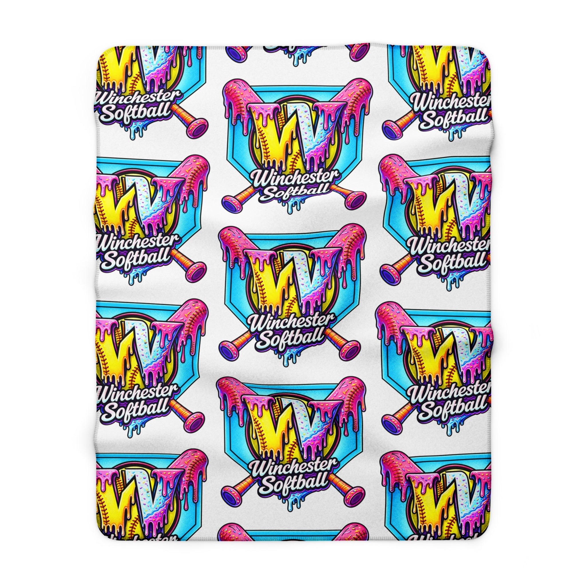 Winchester Softball Sherpa Fleece Blanket