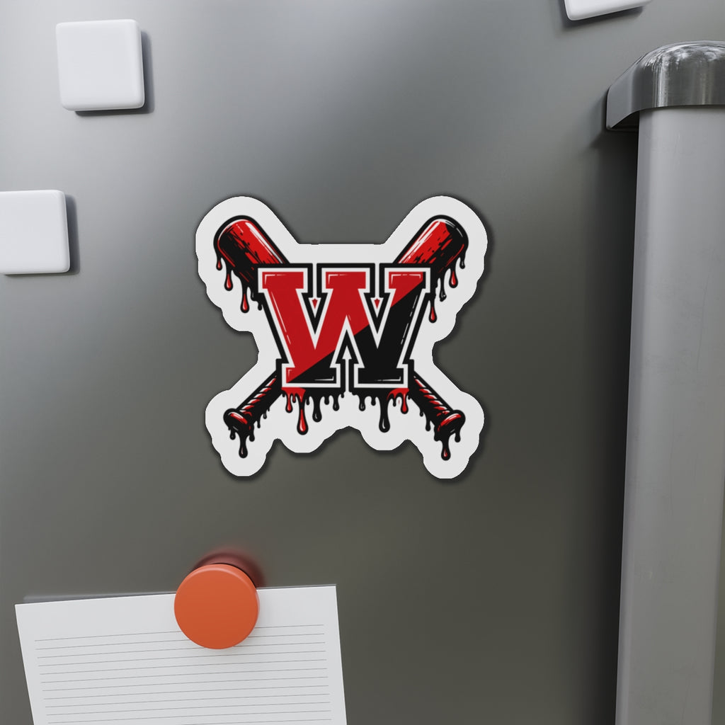 Winchester W Baseball Magnet