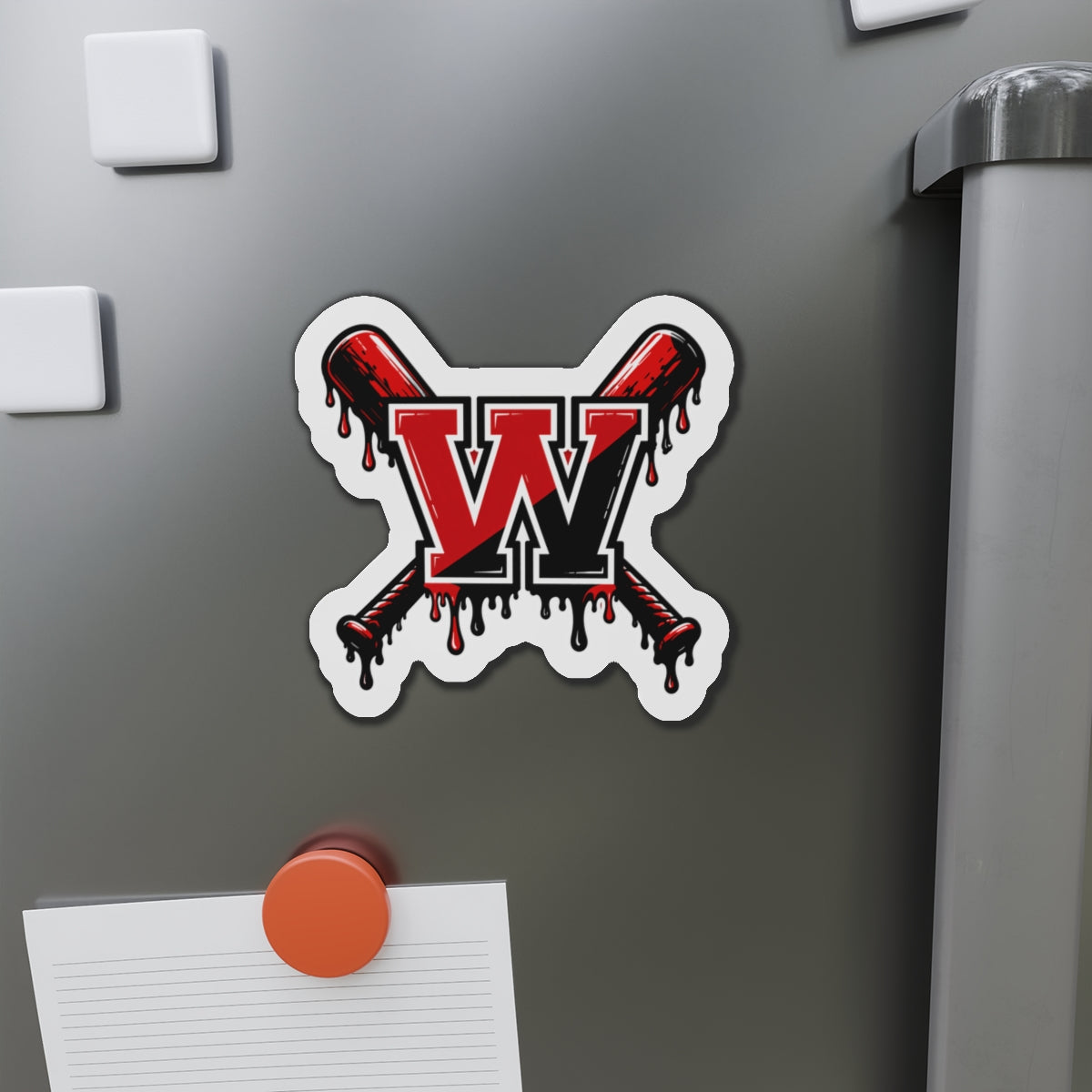 Winchester W Baseball Magnet