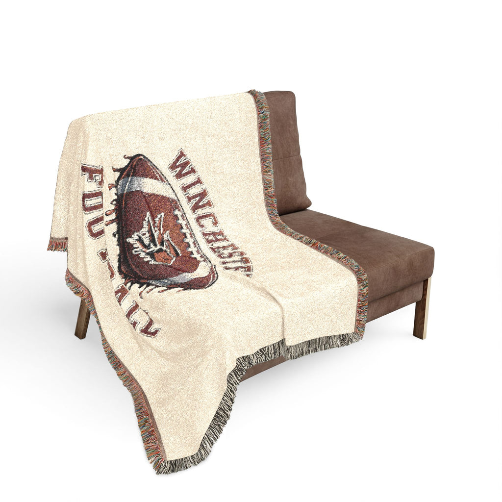 Winchester Football Woven Blanket — Team Football Throw Blanket