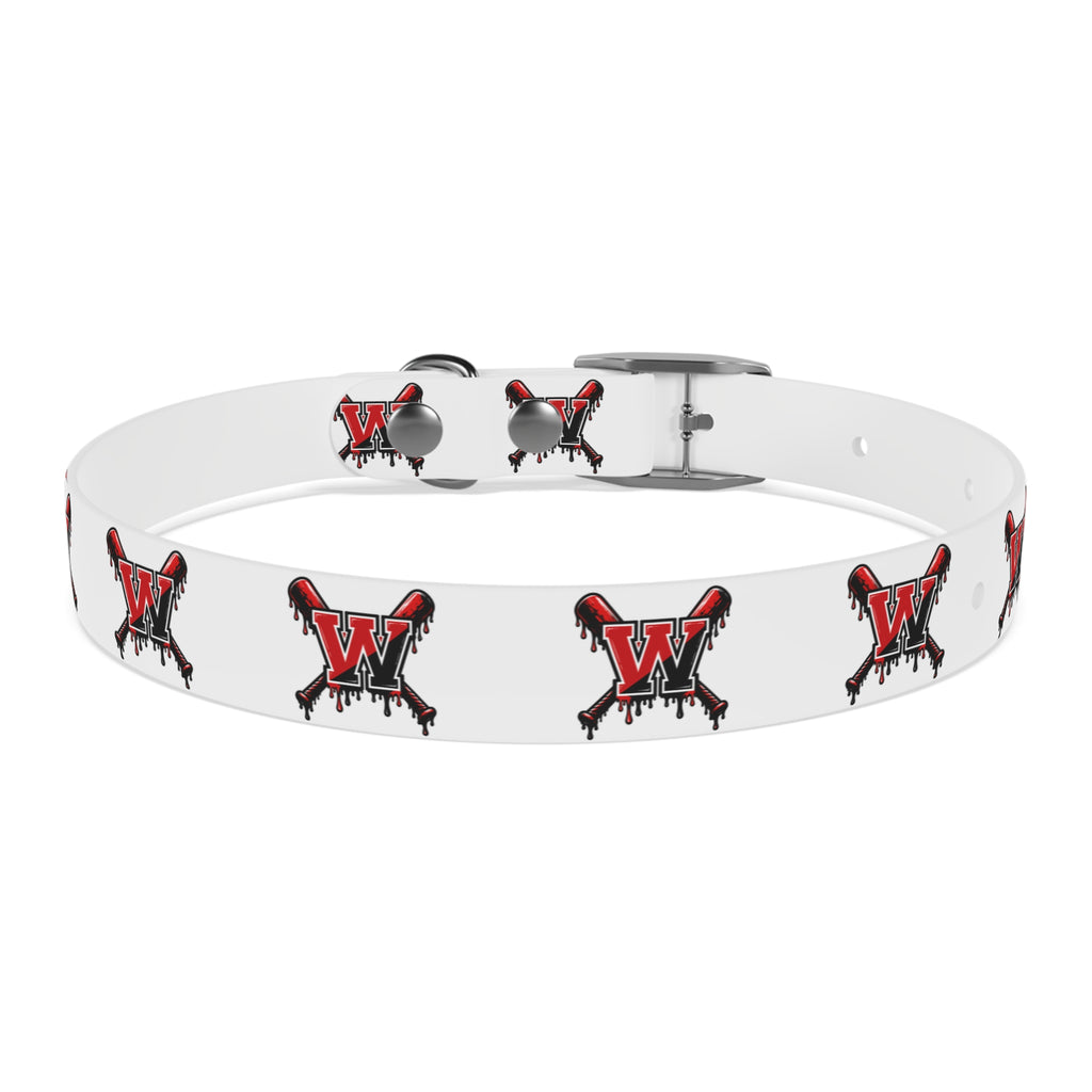 Winchester Baseball Drip 'W' Dog Collar