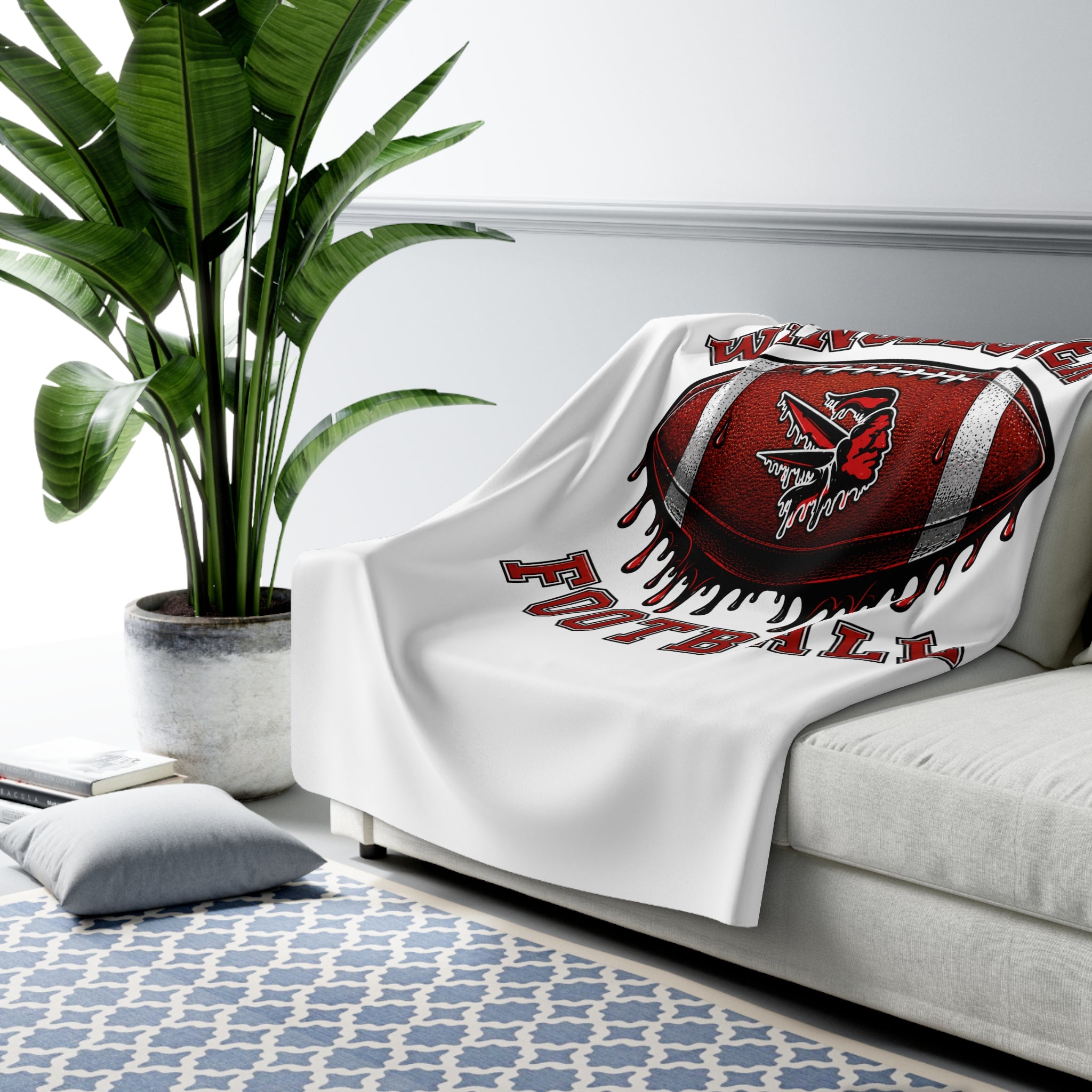 Winchester Football Sherpa Blanket