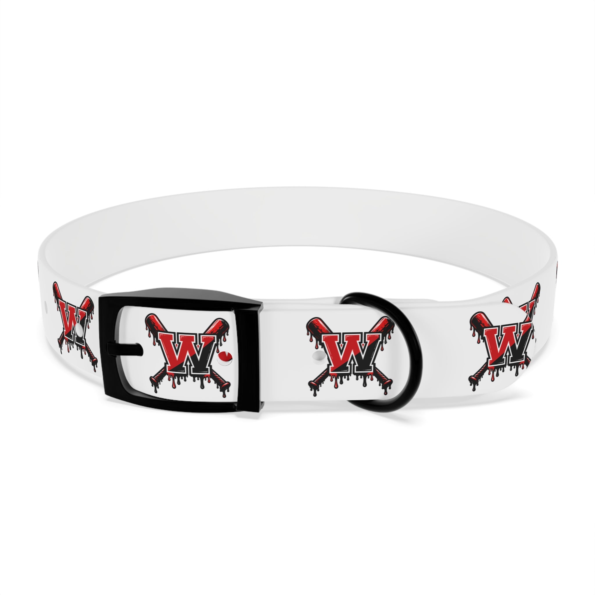 Winchester Baseball Drip 'W' Dog Collar