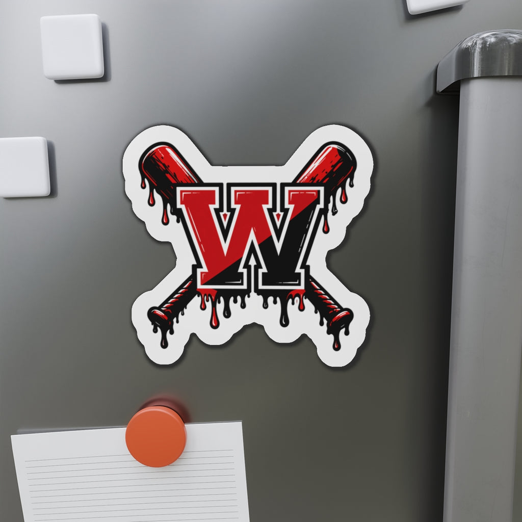 Winchester W Baseball Magnet