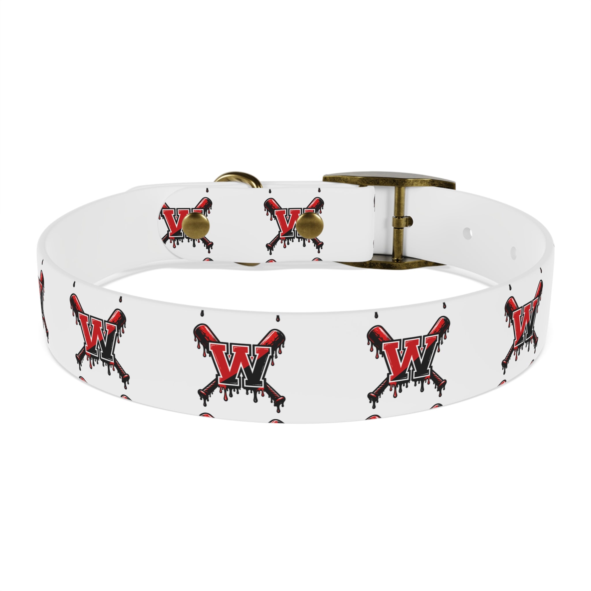 Winchester Baseball Drip 'W' Dog Collar