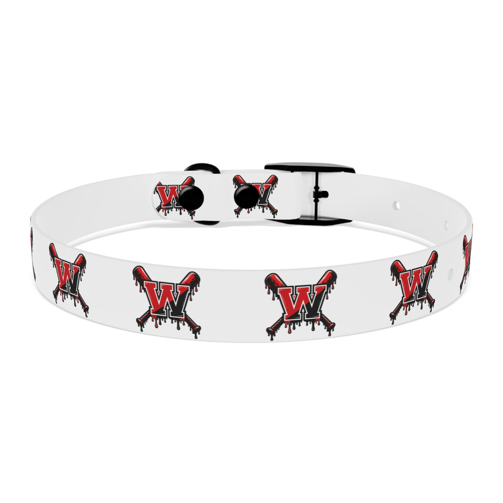 Winchester Baseball Drip 'W' Dog Collar