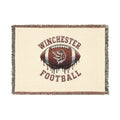 Winchester Football Woven Blanket — Team Football Throw Blanket