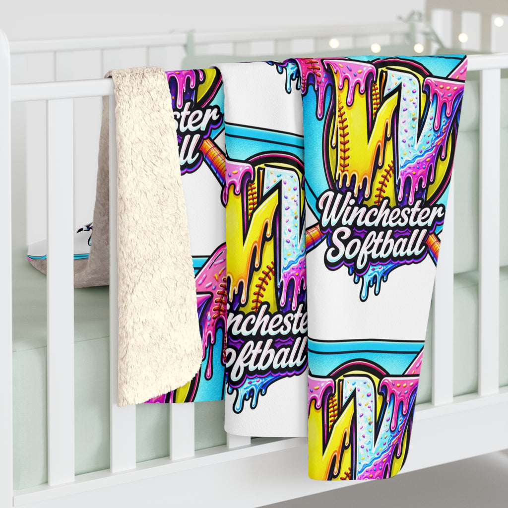 Winchester Softball Sherpa Fleece Blanket