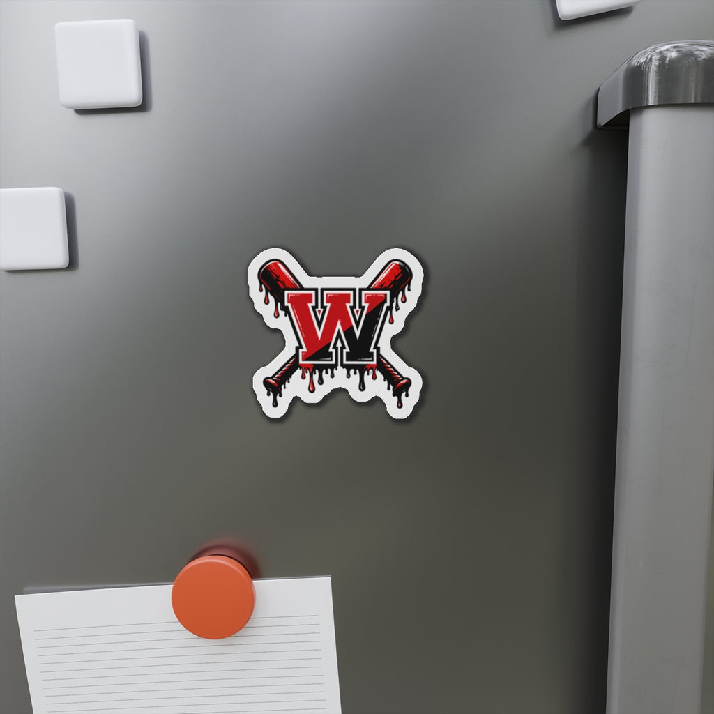 Winchester W Baseball Magnet