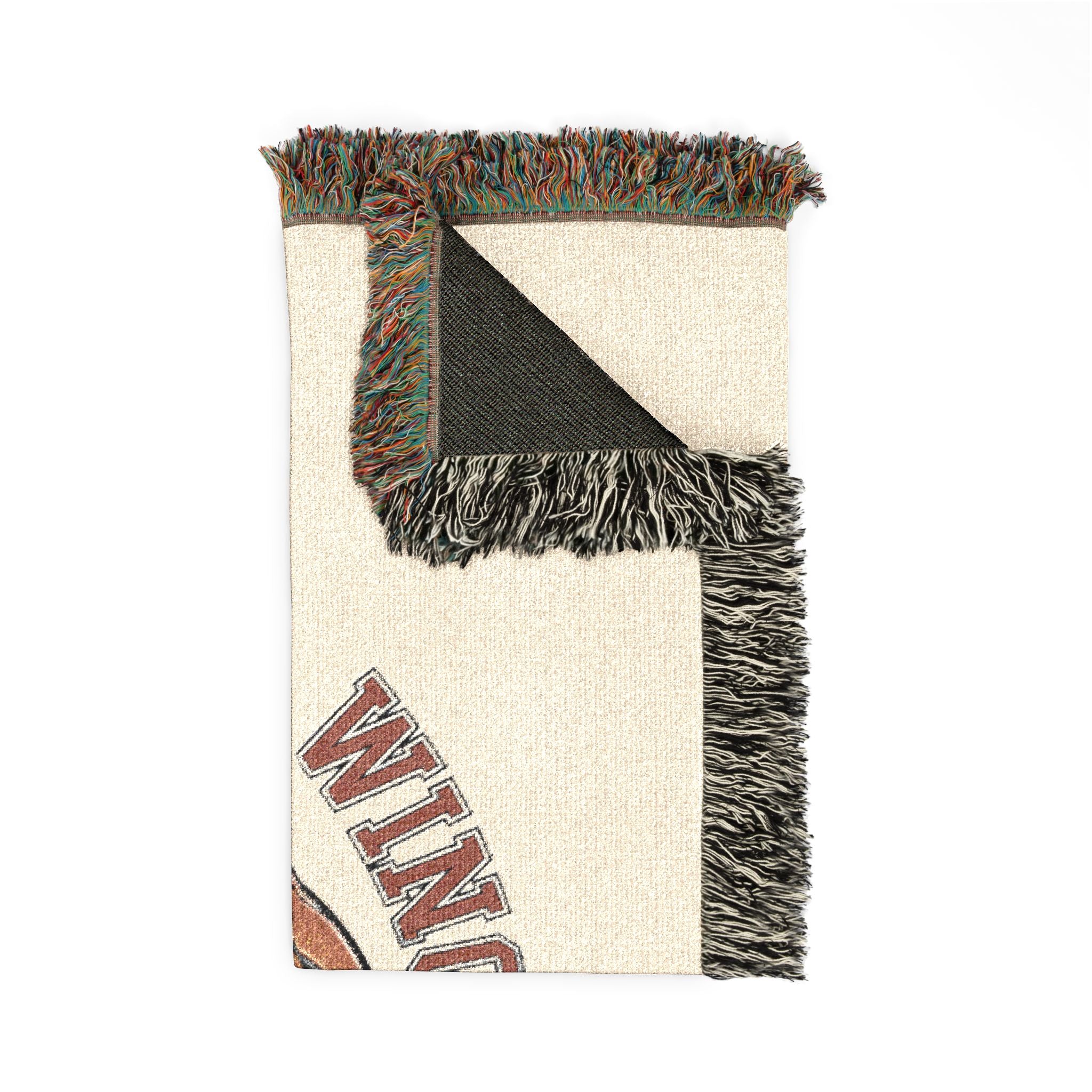 Vintage Winchester Basketball Woven Throw Blanket