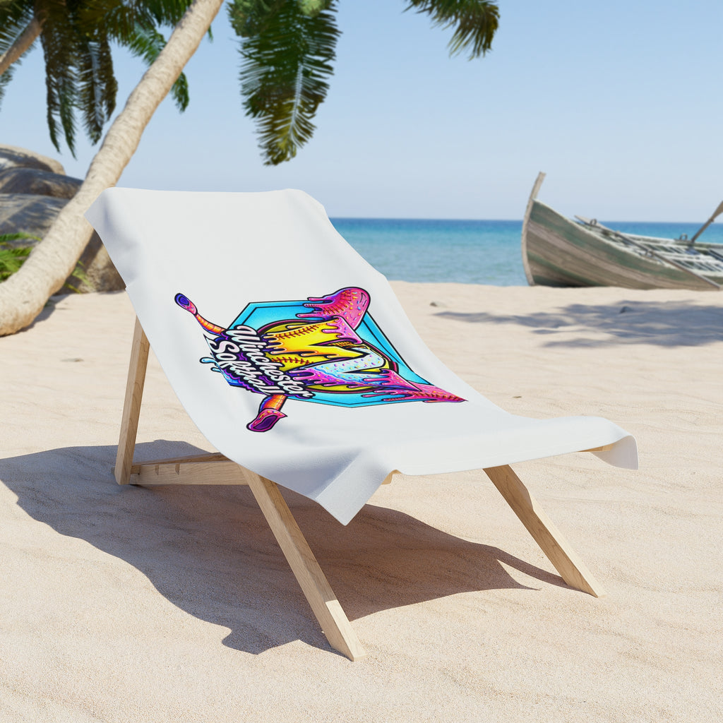 Winchester Softball Drip Beach Towel