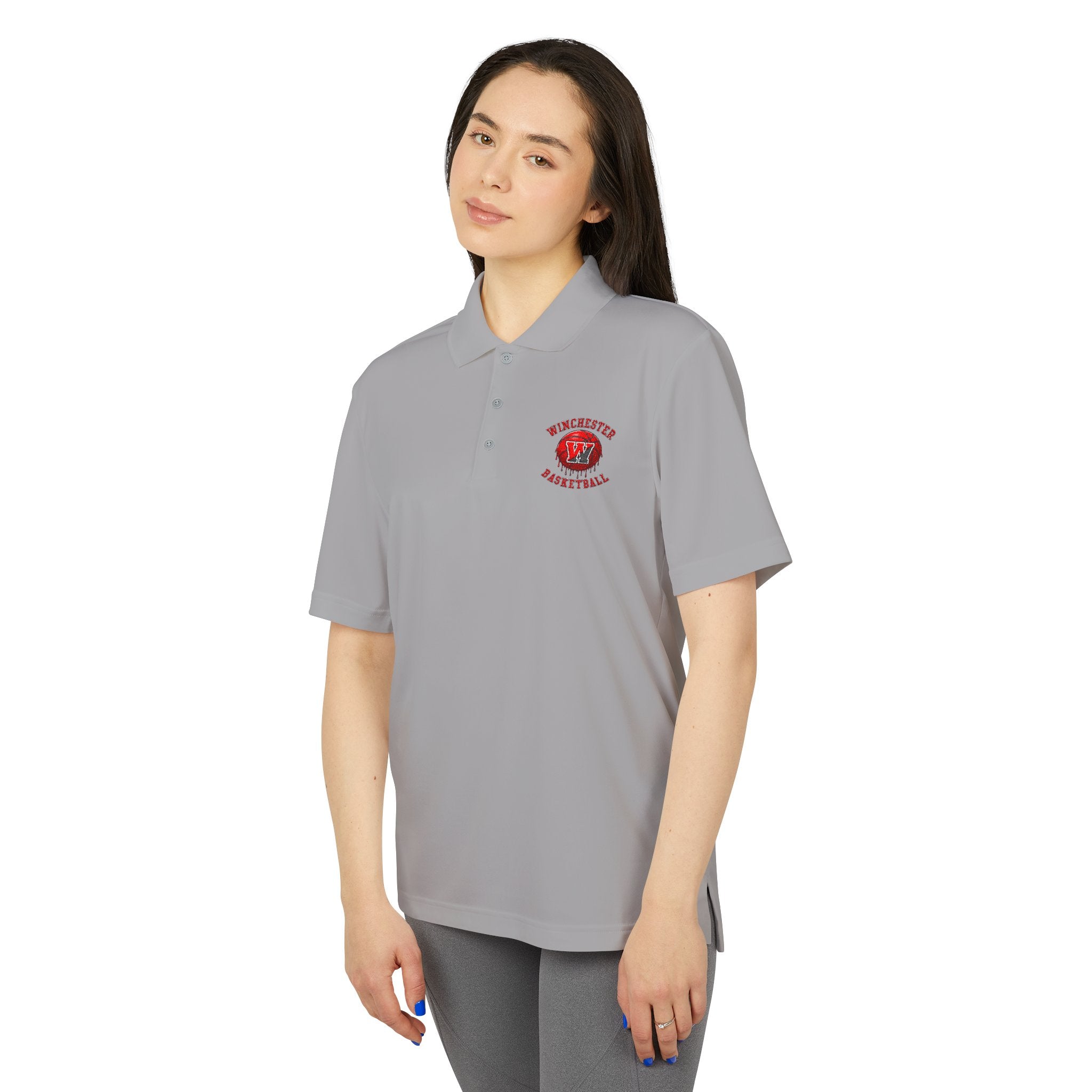 Adidas Embroidered Basketball Polo Shirt