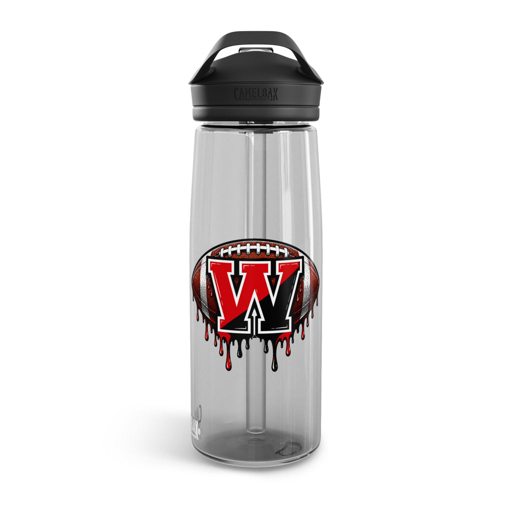 CamelBak Eddy Water Bottle — Dripping Football W Logo (20/25oz)