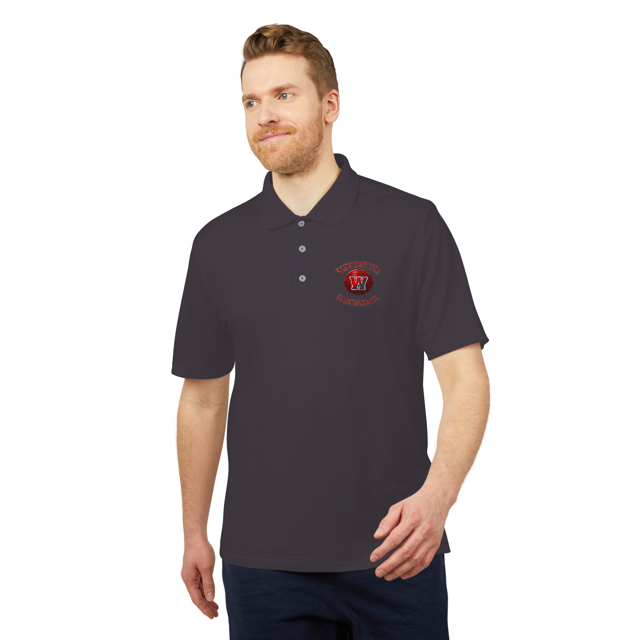 Adidas Embroidered Basketball Polo Shirt