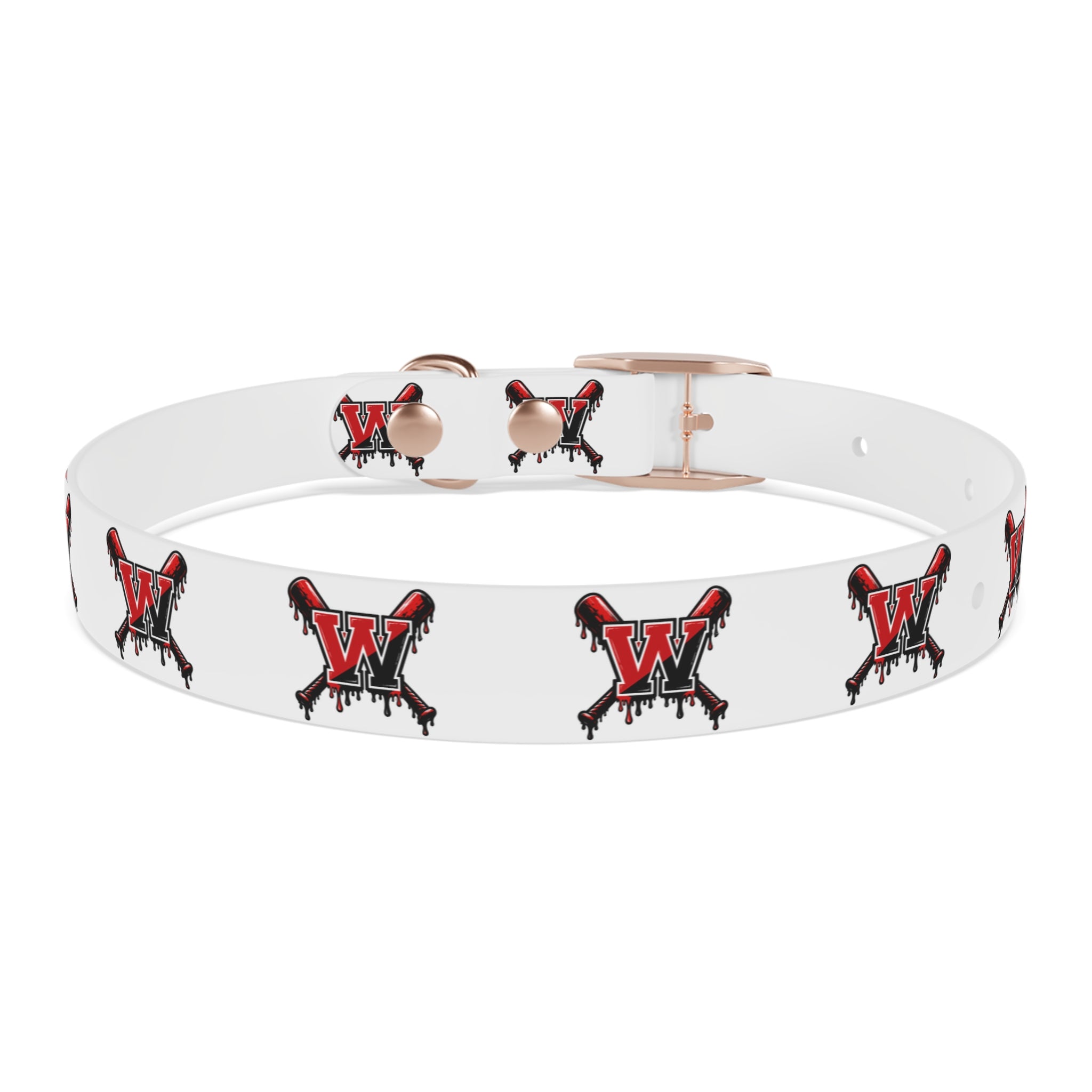 Winchester Baseball Drip 'W' Dog Collar