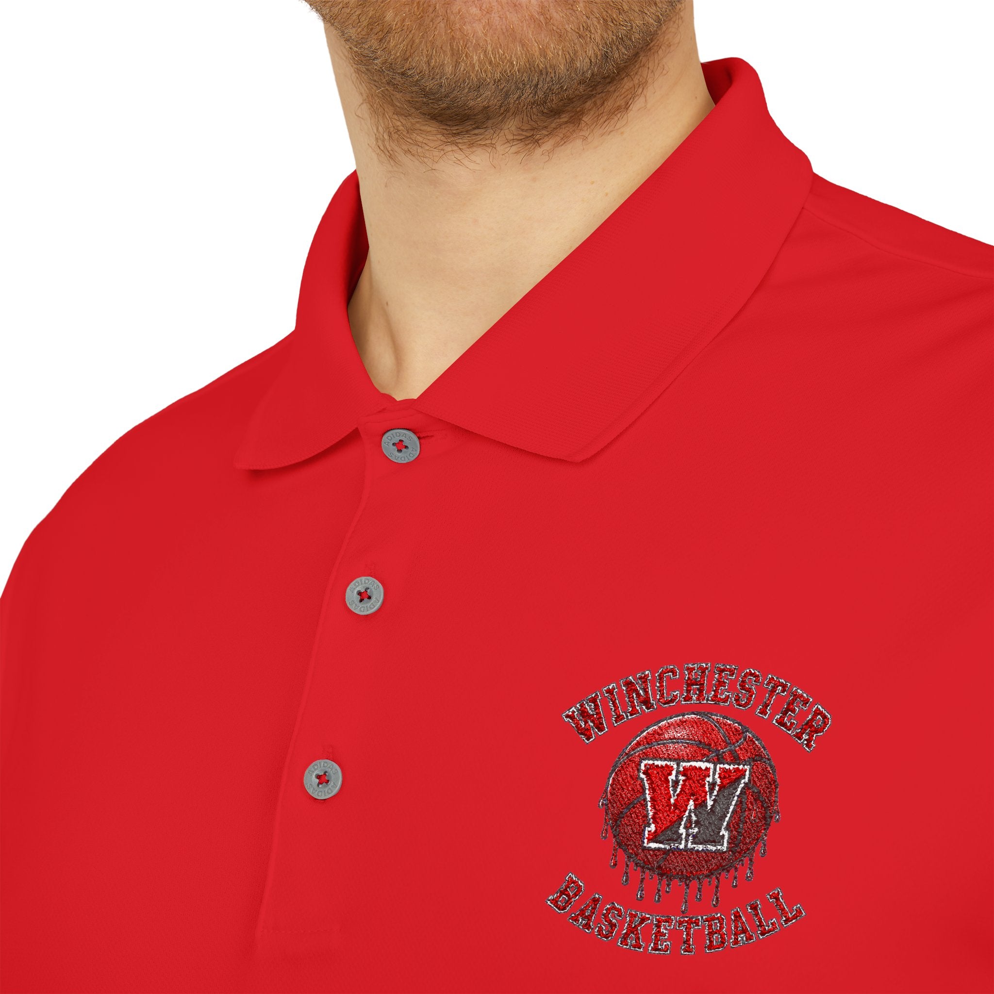 Adidas Embroidered Basketball Polo Shirt