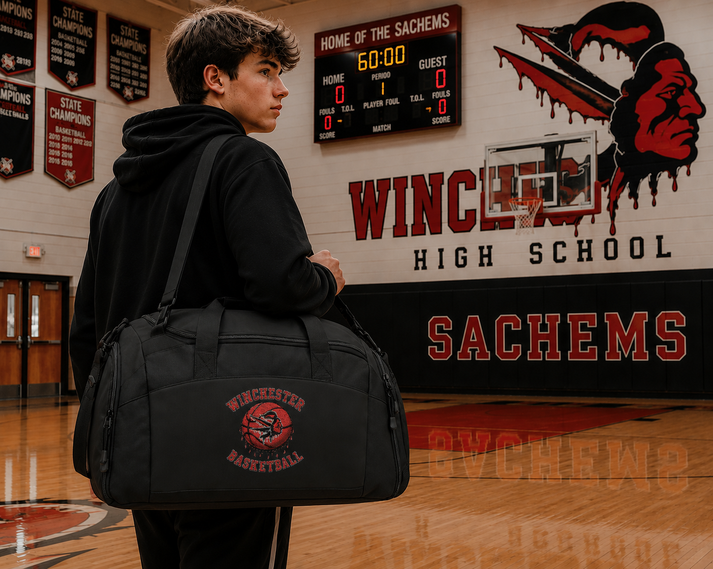 Sachem Basketball Duffle Bag