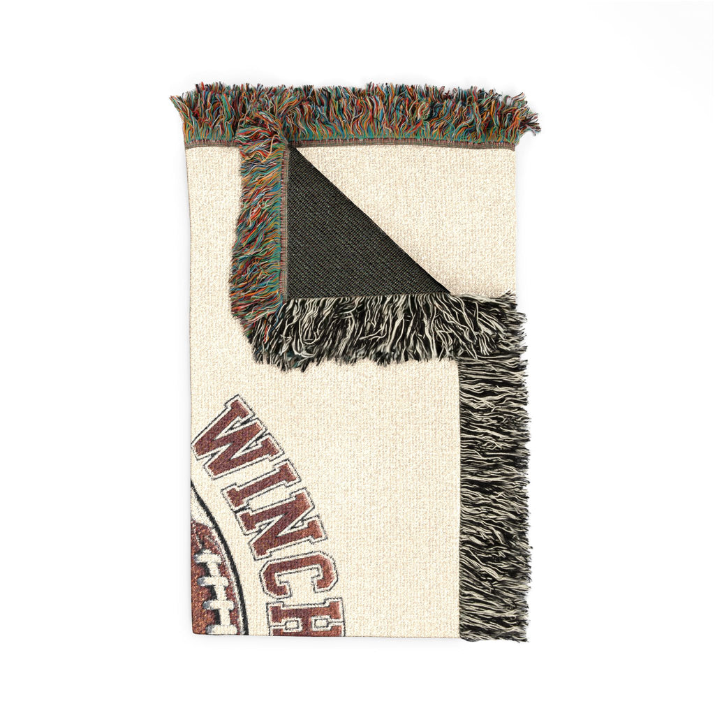 Winchester Football Woven Blanket — Team Football Throw Blanket