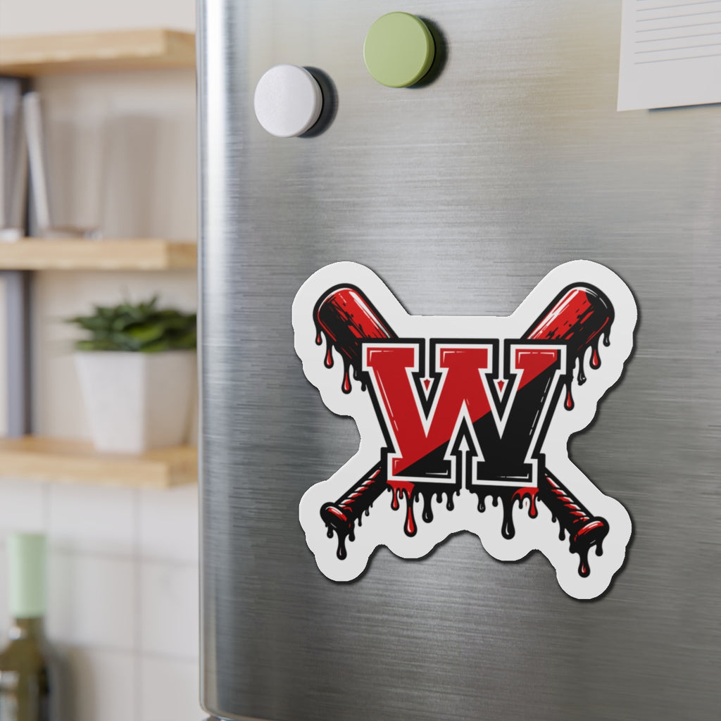 Winchester W Baseball Magnet