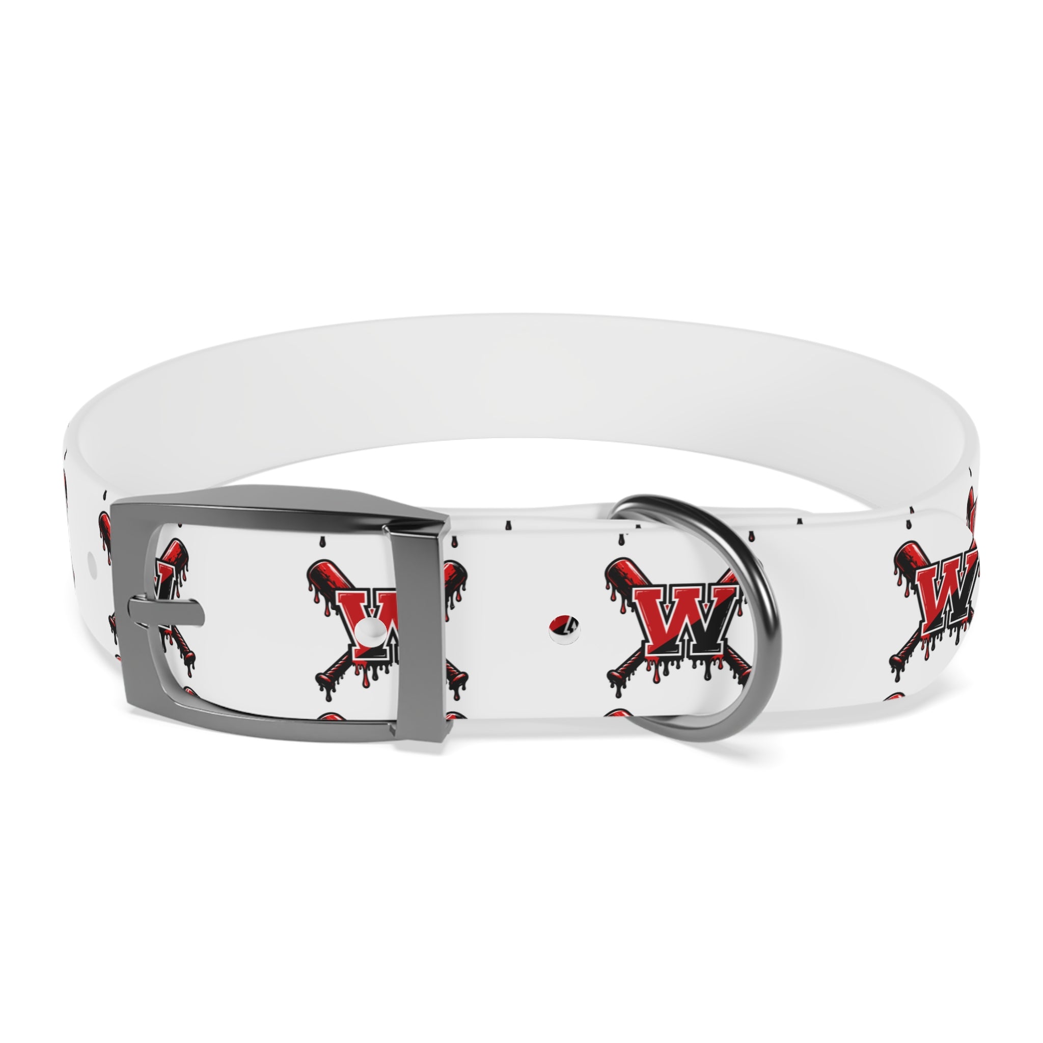 Winchester Baseball Drip 'W' Dog Collar