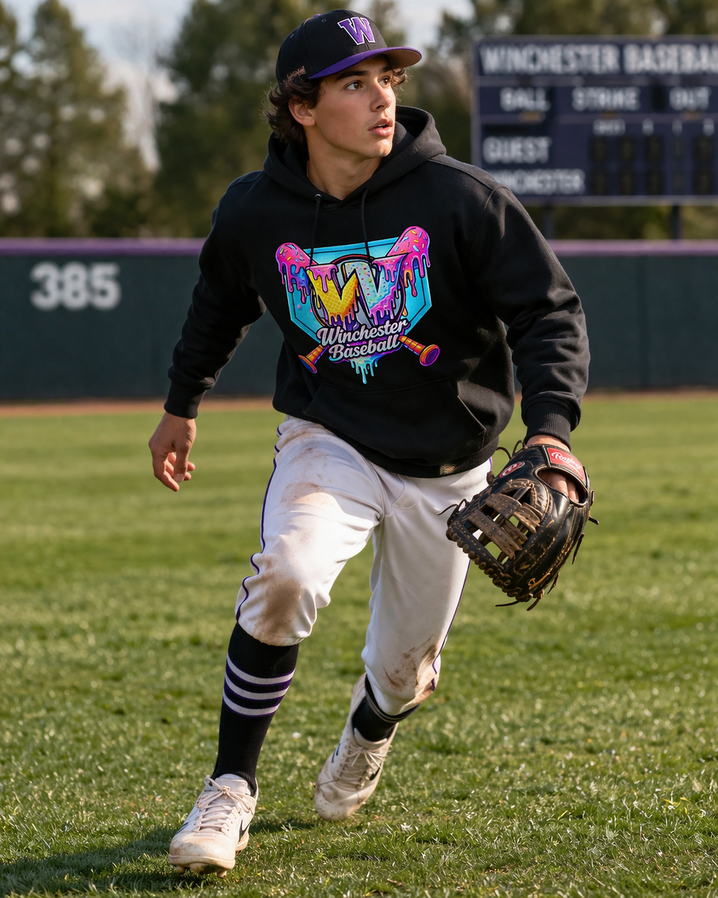 Winchester Drip Baseball Sweatshirt