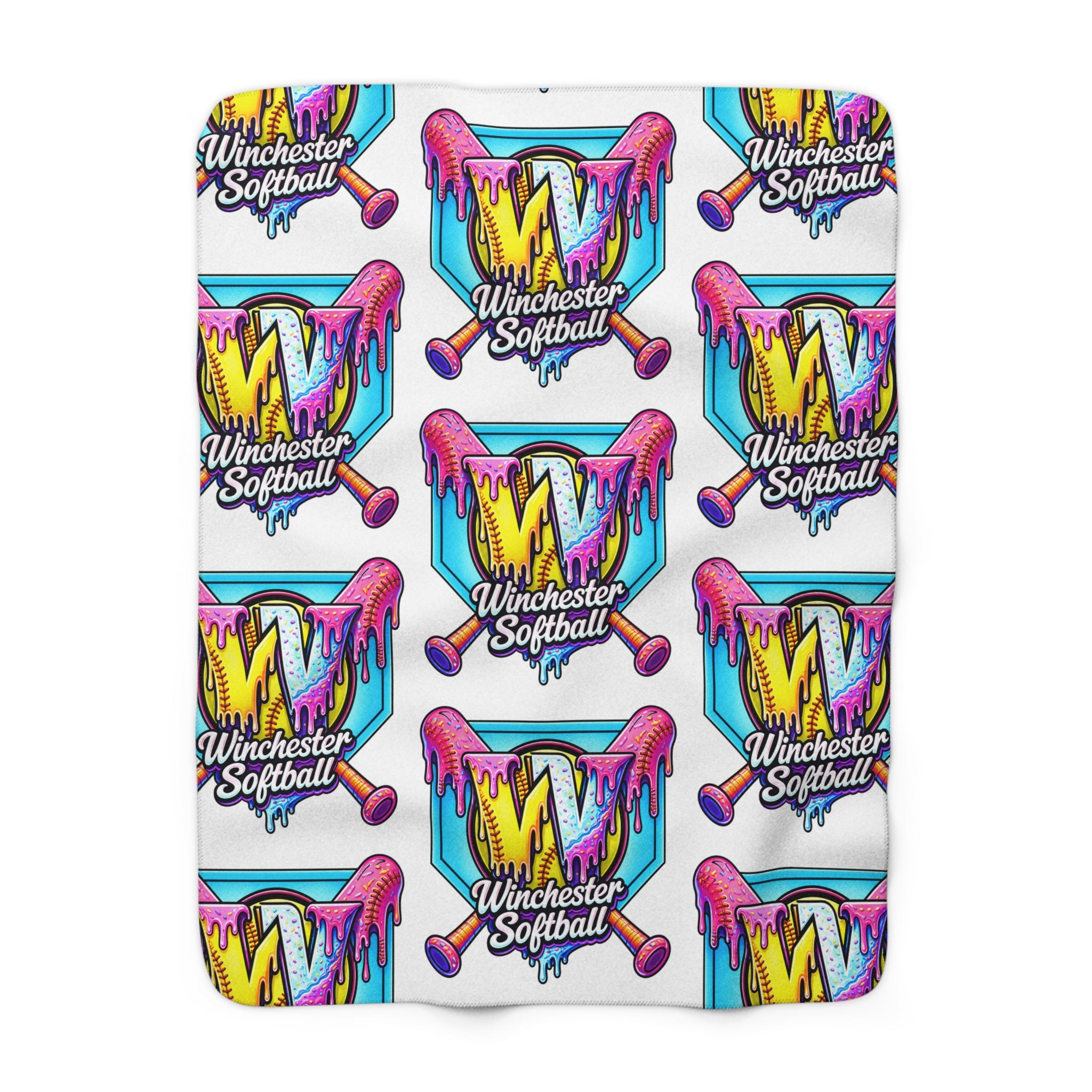 Winchester Softball Sherpa Fleece Blanket