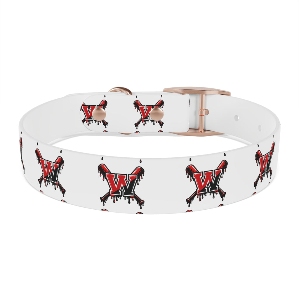 Winchester Baseball Drip 'W' Dog Collar