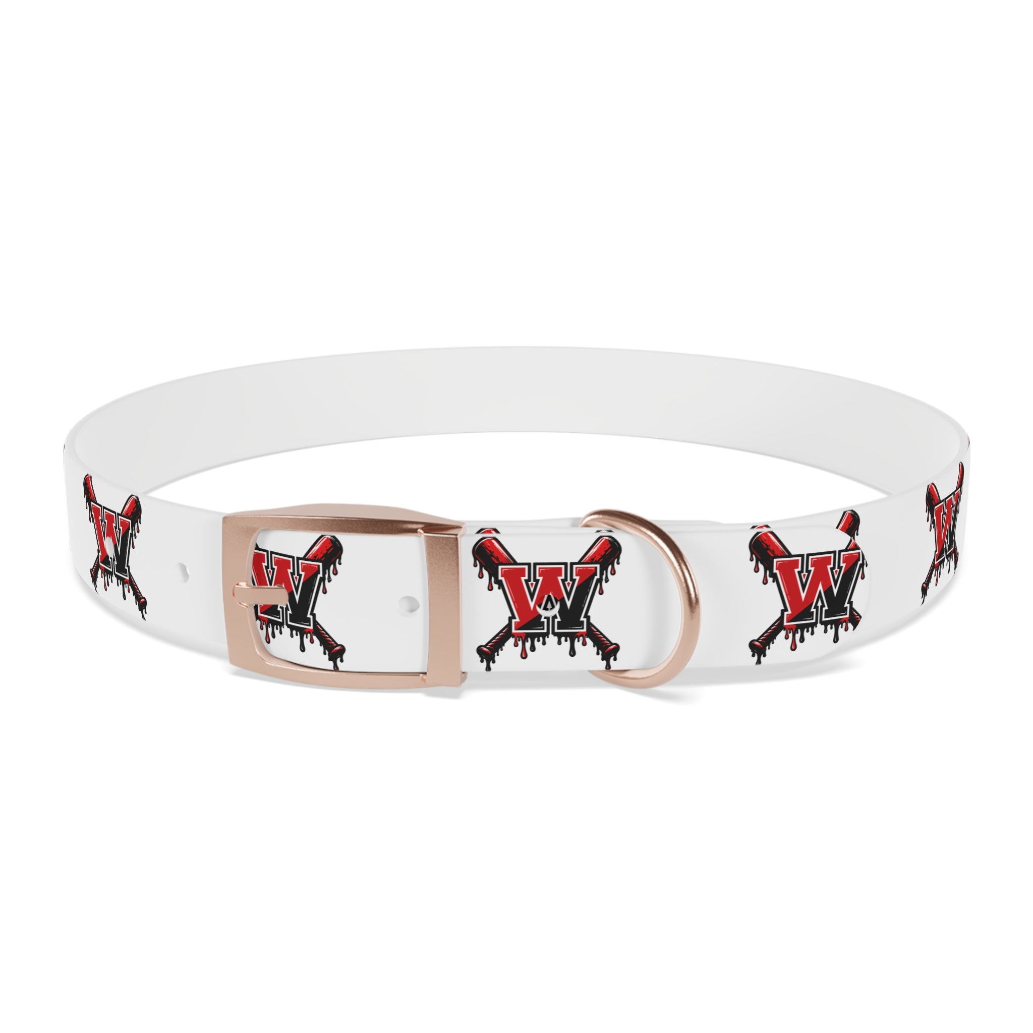Winchester Baseball Drip 'W' Dog Collar