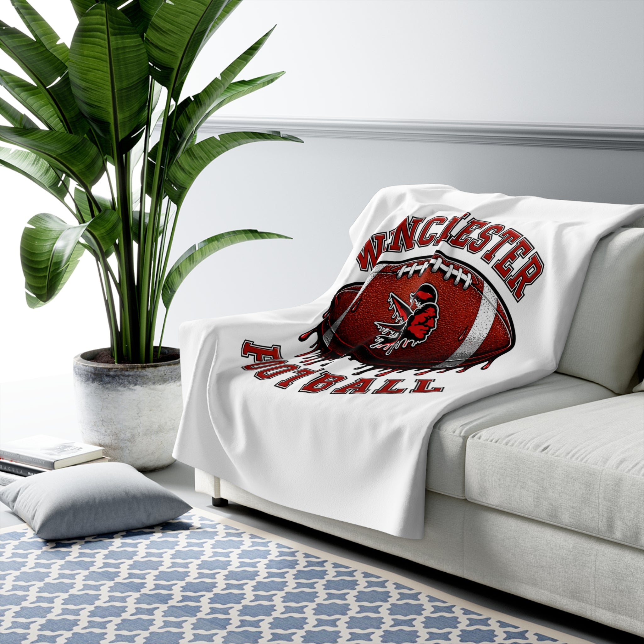 Winchester Football Sherpa Blanket