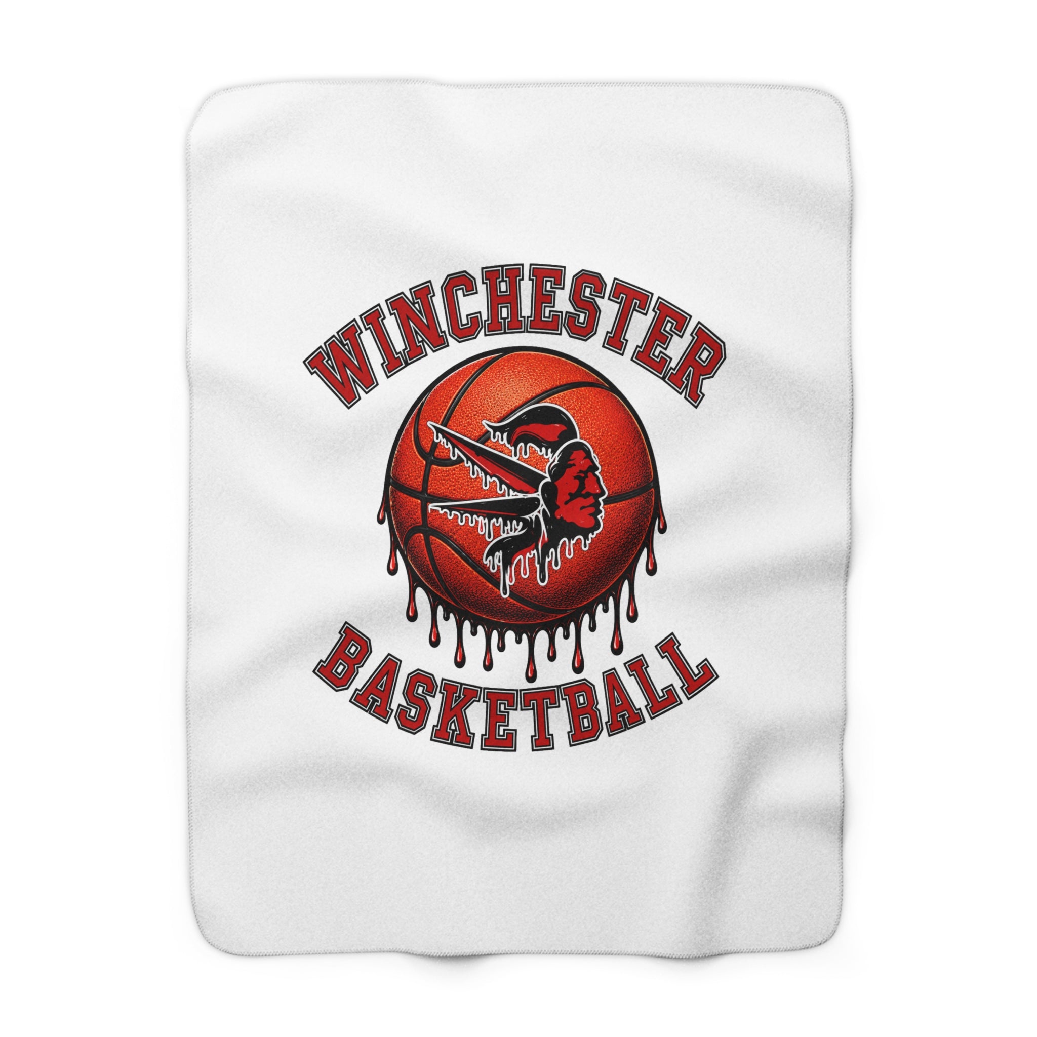 Winchester Basketball Sherpa Blanket