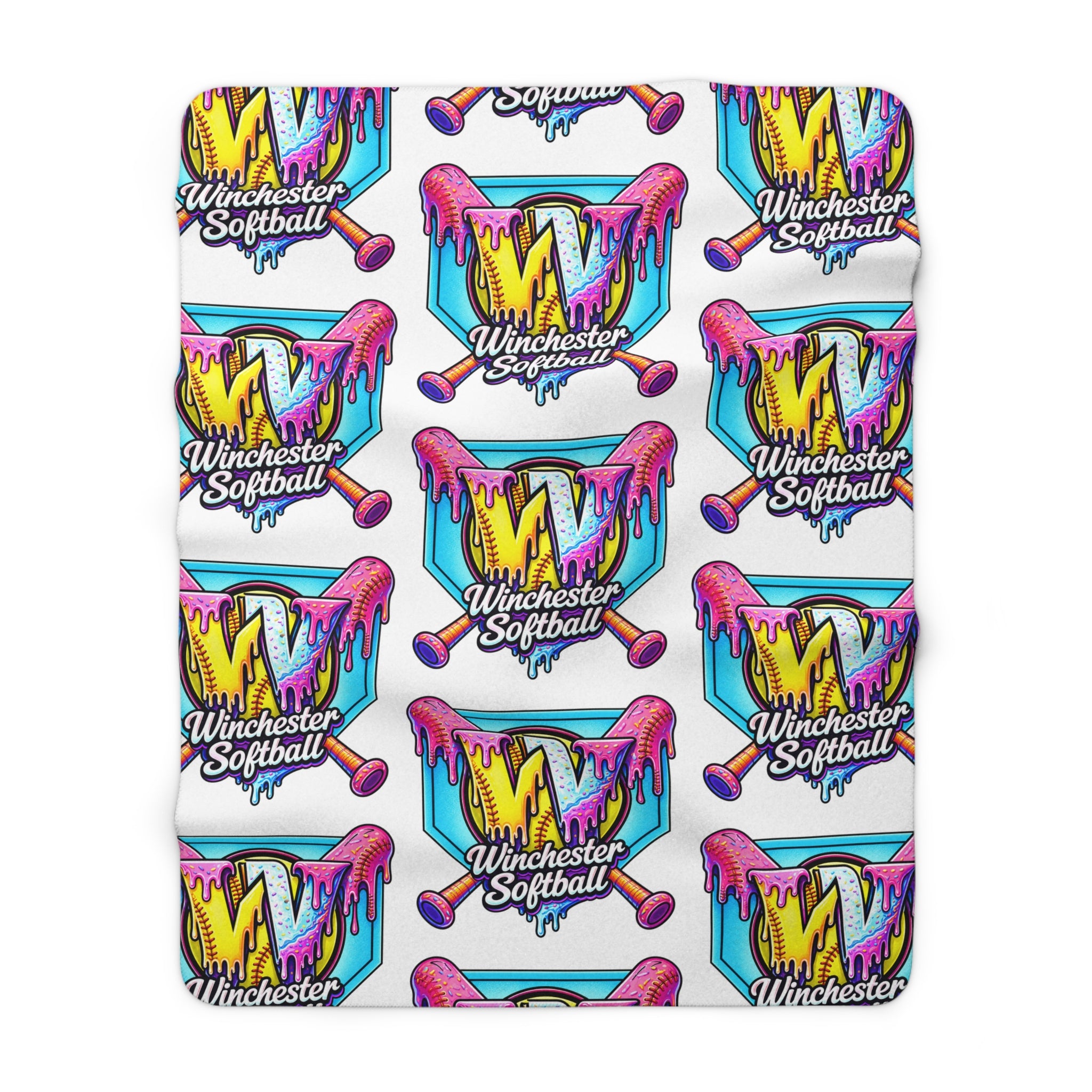 Winchester Softball Sherpa Fleece Blanket