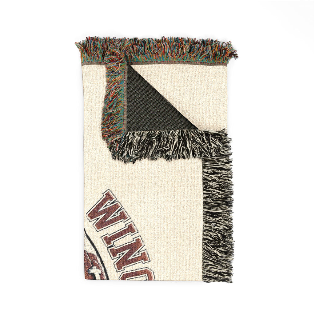 Winchester Football Woven Blanket — Team Football Throw Blanket