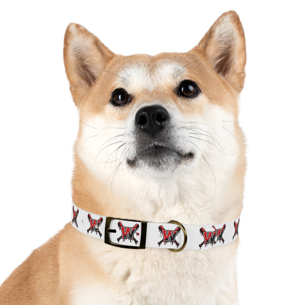 Winchester Baseball Drip 'W' Dog Collar