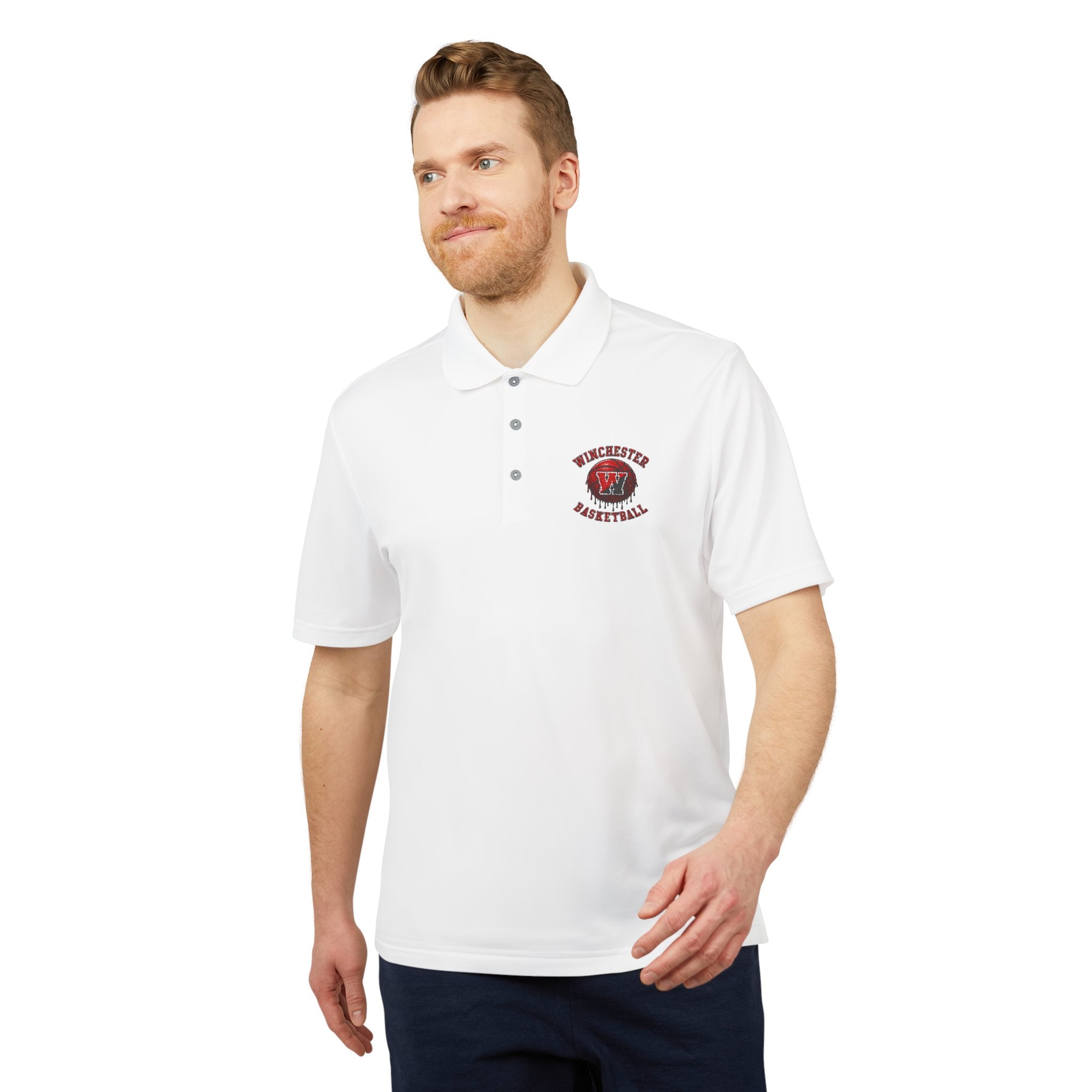 Adidas Embroidered Basketball Polo Shirt