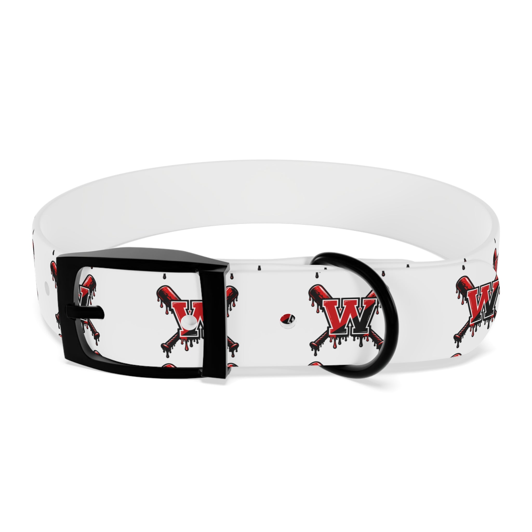Winchester Baseball Drip 'W' Dog Collar