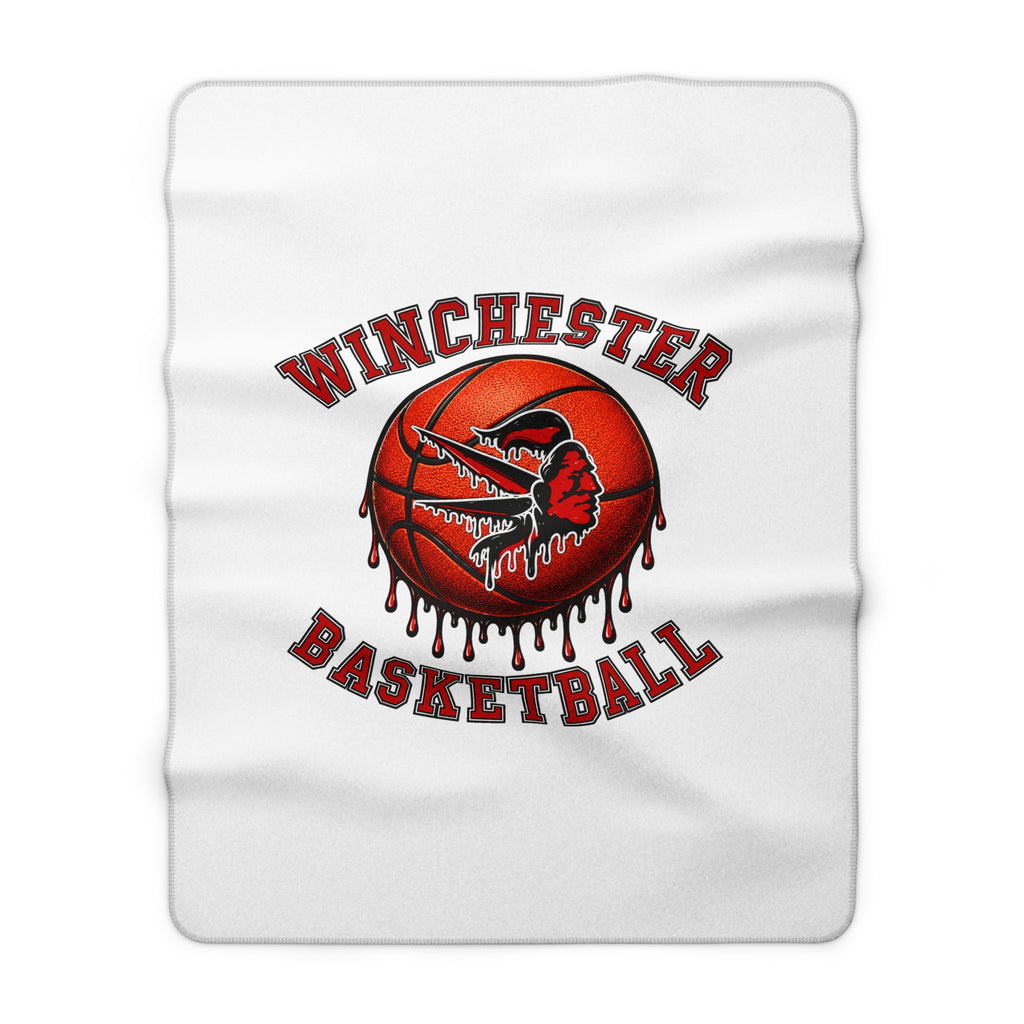 Winchester Basketball Sherpa Blanket