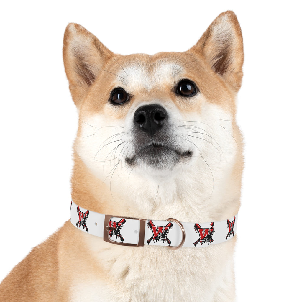 Winchester Baseball Drip 'W' Dog Collar