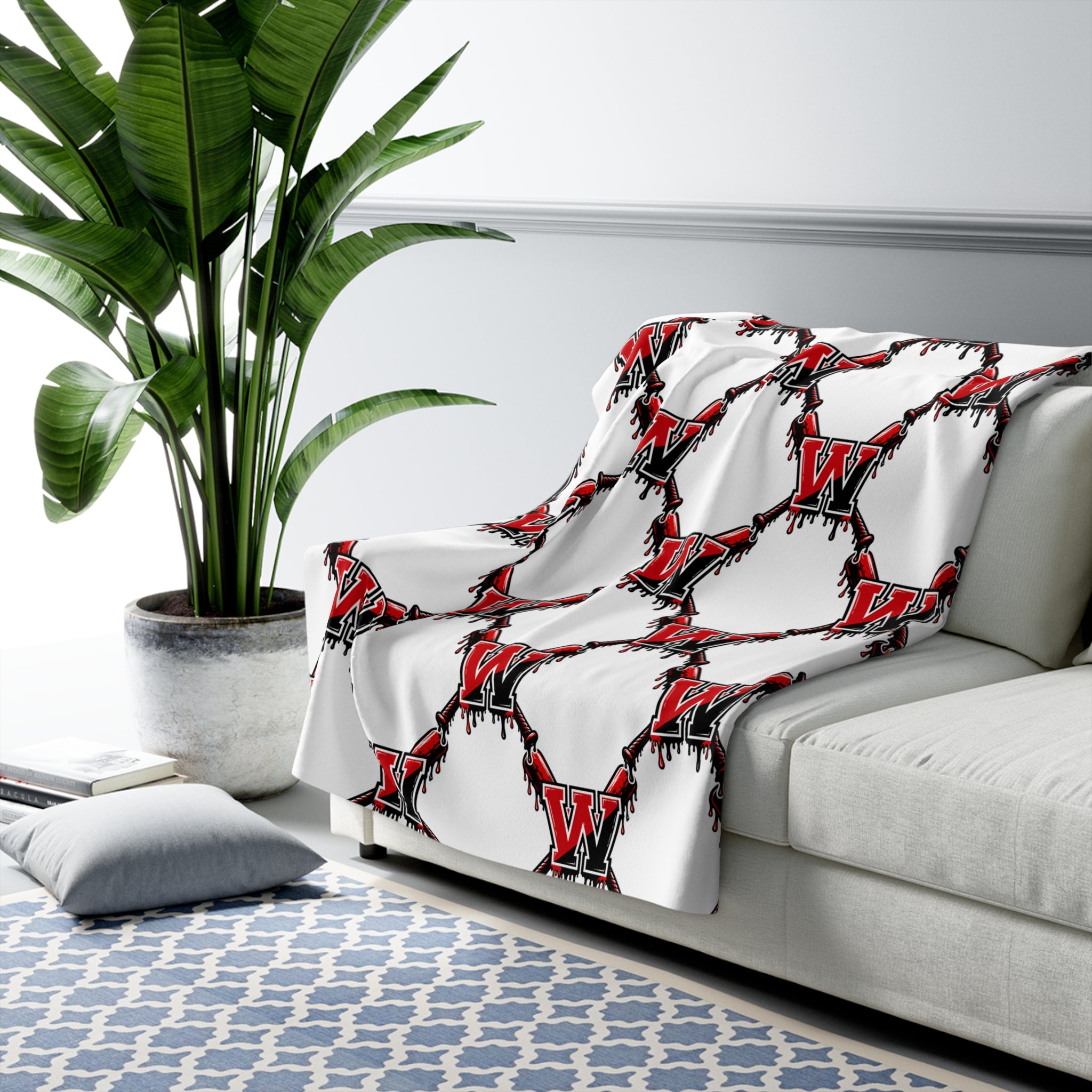 Winchester Baseball Cozy Fleece Throw