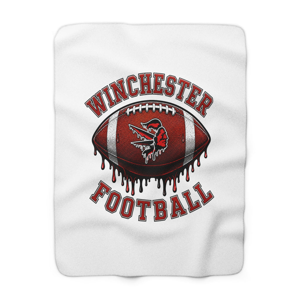 Winchester Football Sherpa Blanket