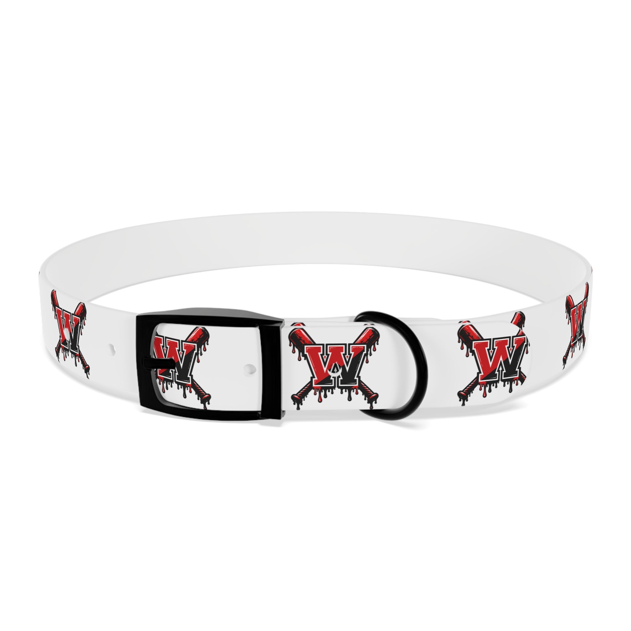 Winchester Baseball Drip 'W' Dog Collar