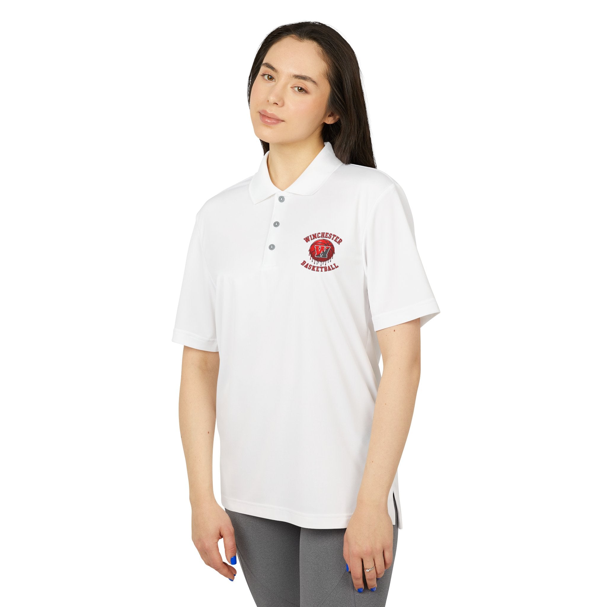 Adidas Embroidered Basketball Polo Shirt