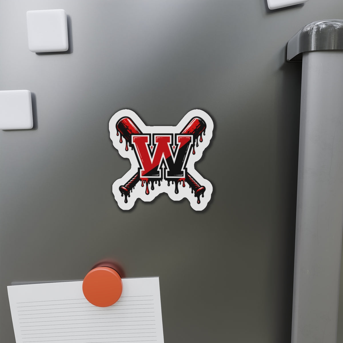 Winchester W Baseball Magnet